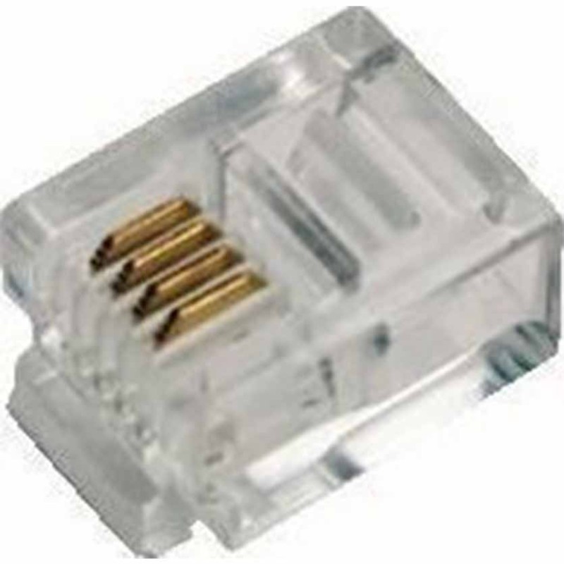 MP0018 RJ11 MODULAR PLUG X100 UNSHIELDED LOGILINK — Buy in Cyprus with Fast Delivery