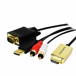 CV0052A HDMI TO VGA W AUDIO 2m LOGILINK — Buy in Cyprus with Fast Delivery