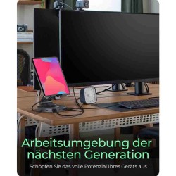 IB-TH100-DK SWIVEL STAND FOR TABLET AND SMARTPHONE WITH DOCKINGSTATION ICYBOX — Buy in Cyprus with Fast Delivery