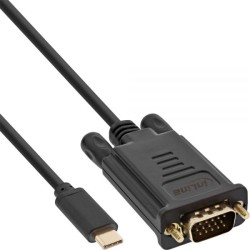 64142 2m USB TYPE-C to VGA, M M USB DISPLAY CABLE BLACK INLINE — Buy in Cyprus with Fast Delivery