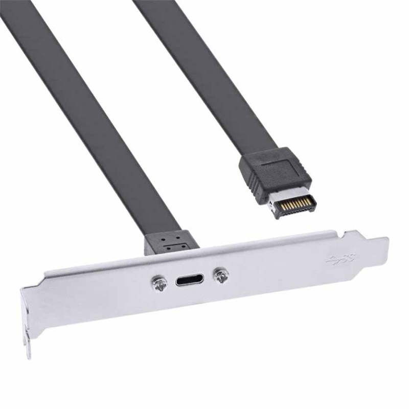 Buy 33446G 0.3m BRACKET PCI SLOT W USB-C SOCKET TO USB3.2 FRONT PANEL KEY-A INLINE in Cyprus, Nicosia, Limassol, Larnaka, Pafos