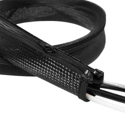 Buy KAB0049 2m CABLE SLEEVE (ZIPPER), POLYESTER, OD:50mm, BLACK, LOGILINK in Cyprus, Nicosia, Limassol, Larnaka, Pafos