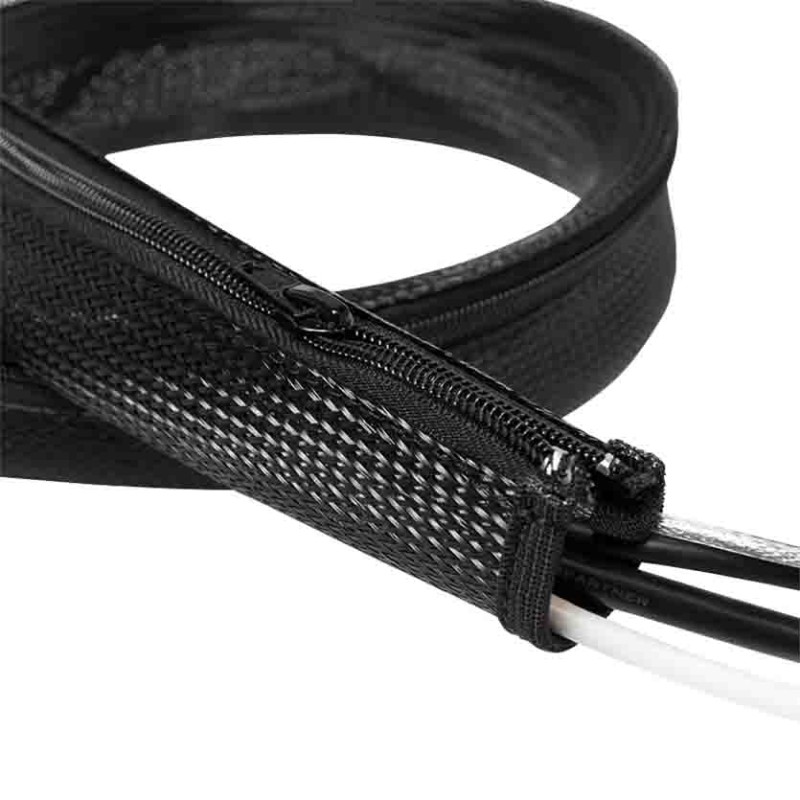 Buy KAB0049 2m CABLE SLEEVE (ZIPPER), POLYESTER, OD:50mm, BLACK, LOGILINK in Cyprus, Nicosia, Limassol, Larnaka, Pafos
