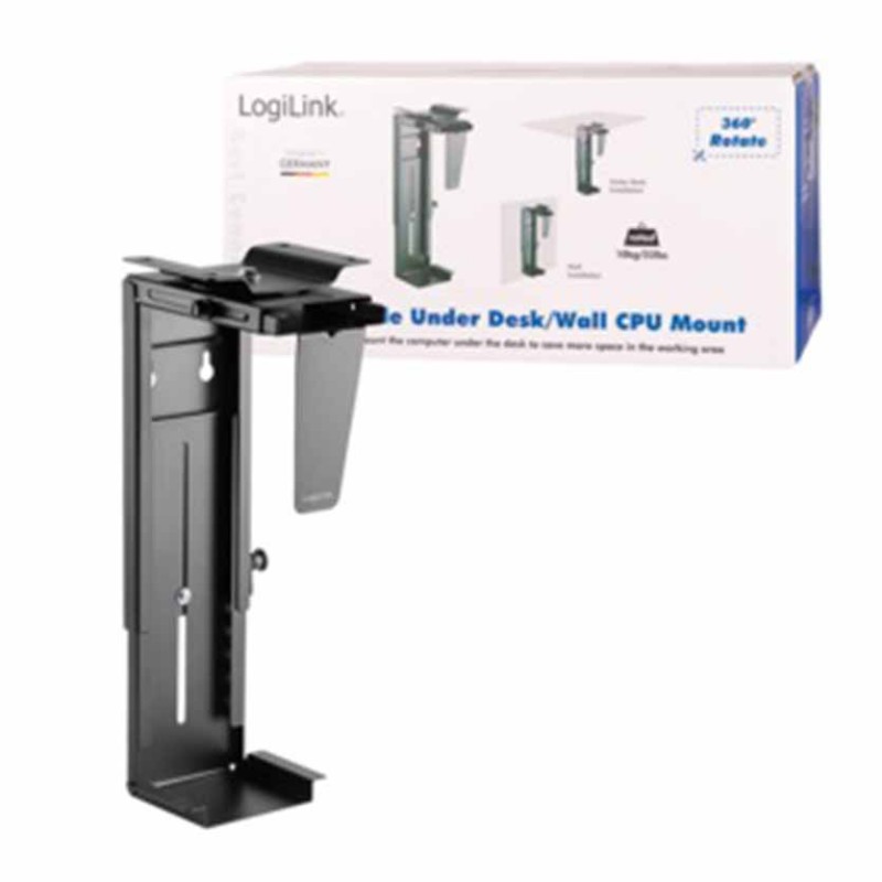 Buy EO0005 ADJUSTABLE UNDER DESK and WALL CPU MOUNT ROTATABLE, LOGILINK in Cyprus, Nicosia, Limassol, Larnaka, Pafos