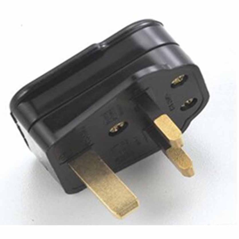 PR-138 UK PLUG (TYPE G) 13A FUSE BLACK GR KABEL — Buy in Cyprus with Fast Delivery