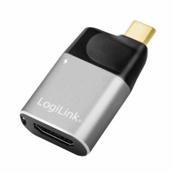 Buy CUA0203 4K PD USB3.2 TYPE-C TO HDMI + USB TYPE-C ALUMINUM ADAPTER BLK GREY LOGILINK in Cyprus, Nicosia, Limassol, Larnaka, P
