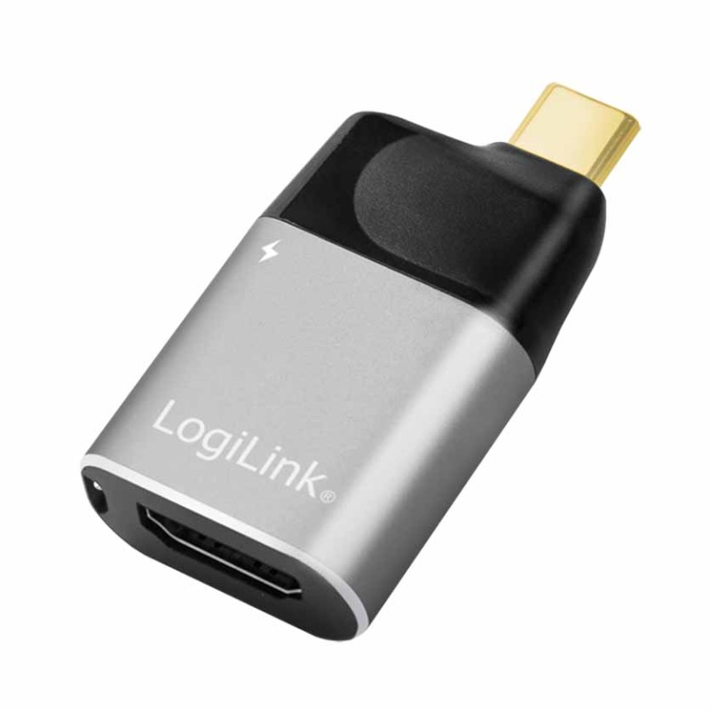 Buy CUA0203 4K PD USB3.2 TYPE-C TO HDMI + USB TYPE-C ALUMINUM ADAPTER BLK GREY LOGILINK in Cyprus, Nicosia, Limassol, Larnaka, P