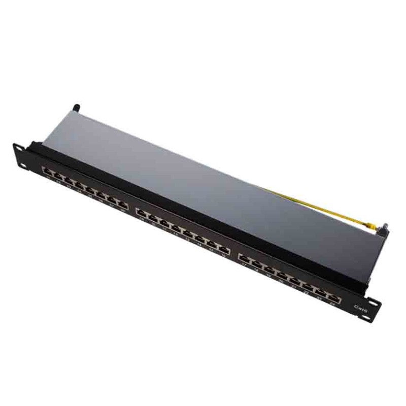 Buy NP0048 CAT.6 PATCH PANEL 24 PORTS SHIELDED, 19 INCH RACK MOUNT, BLACK, PRIMELINE, LOGILINK in Cyprus, Nicosia, Limassol, Lar