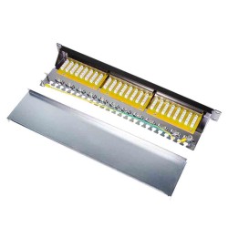 Buy NP0048 CAT.6 PATCH PANEL 24 PORTS SHIELDED, 19 INCH RACK MOUNT, BLACK, PRIMELINE, LOGILINK in Cyprus, Nicosia, Limassol, Lar