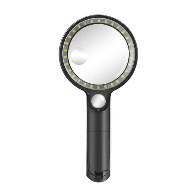 WZ0075 MAGNIFYING GLASS WITH LIGHT, 5x, 13x and 20x MAGNIFICATION, BLACK LOGILINK — Buy in Cyprus with Fast Delivery