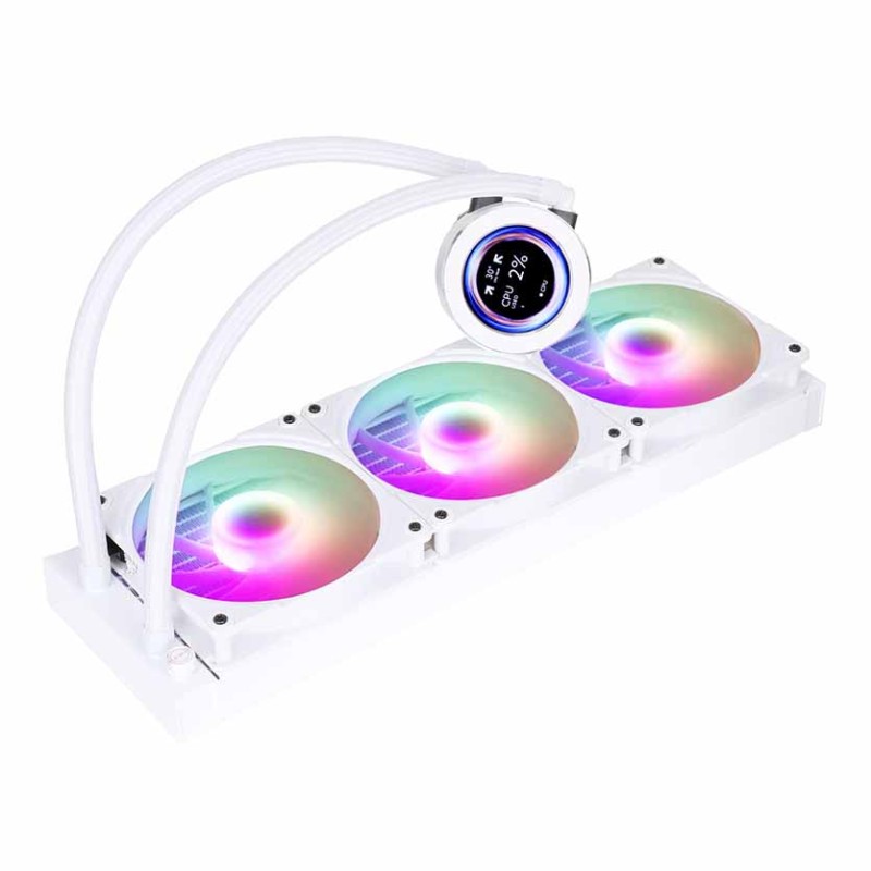 Buy SM360 WHITE LD CPU LIQUID COOLER 360mm SAMA in Cyprus, Nicosia, Limassol, Larnaka, Pafos