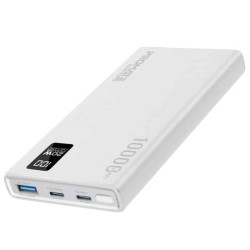 Buy BOLT-10PD.WHITE COMPACT SMART POWER BANK WITH 20W PD DUAL USB-C AND 22.5W USB-A PORTS PROMATE in Cyprus, Nicosia, Limassol, 
