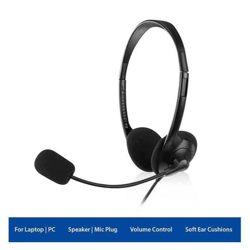 Buy EW3563 HEADSET JACK 3.5mm WITH MIC BLACK EWENT in Cyprus, Nicosia, Limassol, Larnaka, Pafos