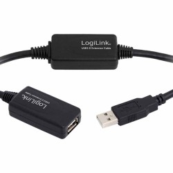 Buy UA0145 EXT CBL 15m USB2.0 BLK LOGILINK in Cyprus, Nicosia, Limassol, Larnaka, Pafos