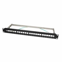 NK4042 19'UNLOADED PATCH PANEL FOR 24 KEYSTONE JACKS 1U LOGILINK — Buy in Cyprus with Fast Delivery