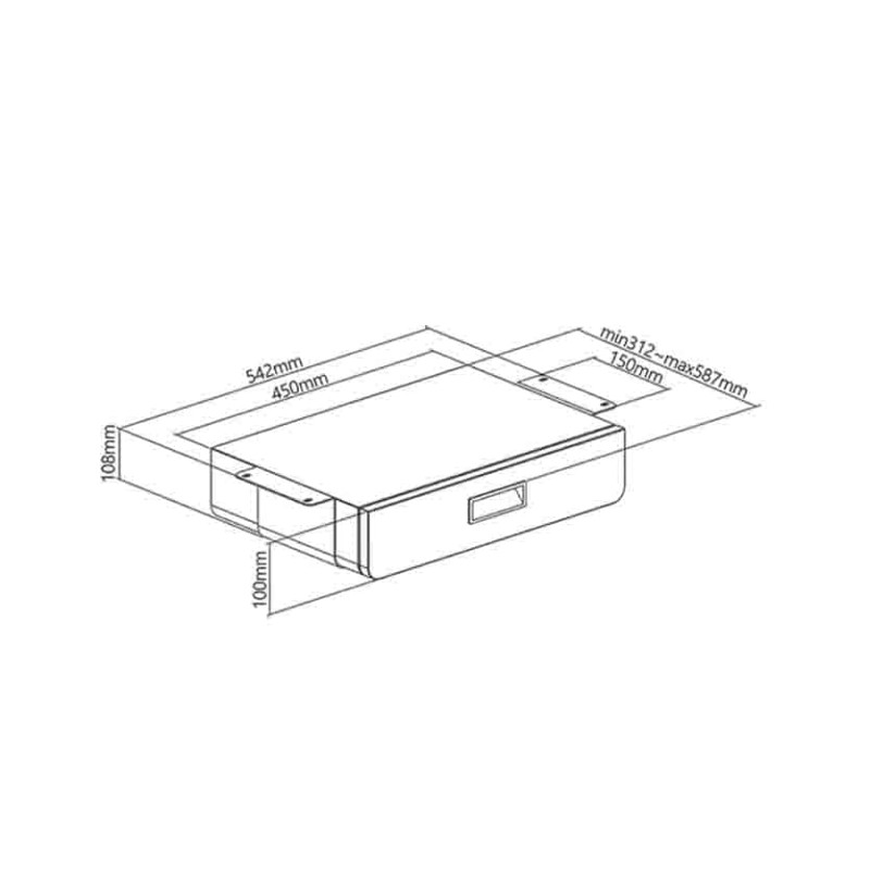 Buy EO0081 UNDER DESK MOUNTING DRAWER, UPTO 5KG BLACK LOGILINK in Cyprus, Nicosia, Limassol, Larnaka, Pafos