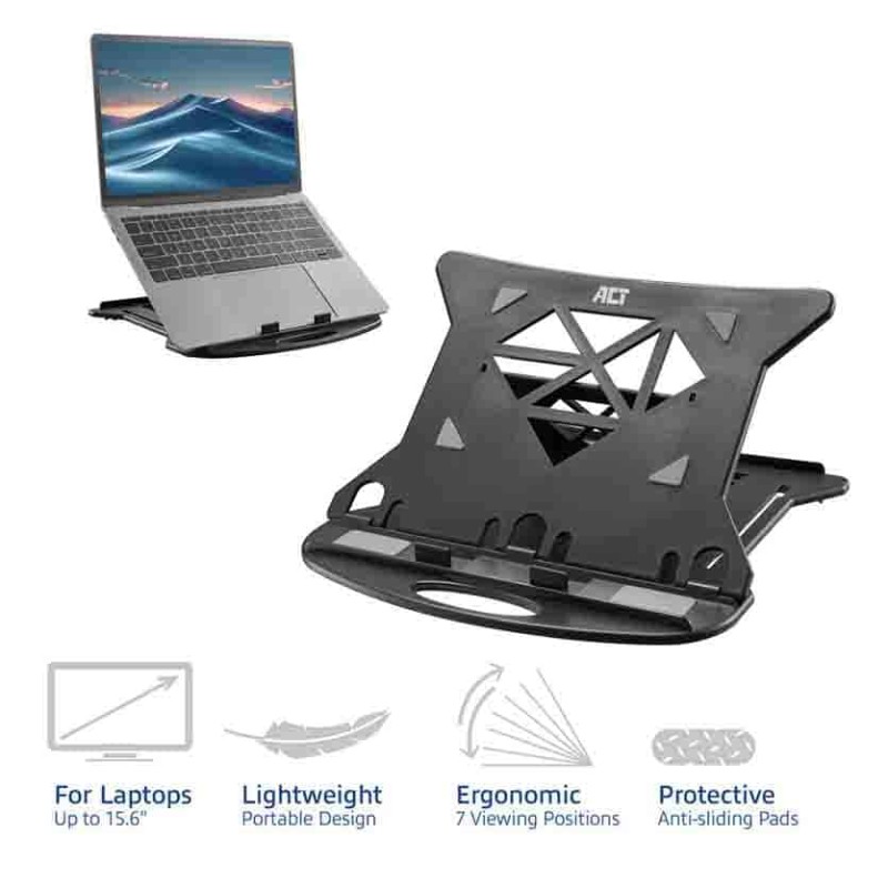 Buy AC8150 FOLDABLE LAPTOP STAND W 7 ADJUSTABLE HEIGHTS, ACT in Cyprus, Nicosia, Limassol, Larnaka, Pafos