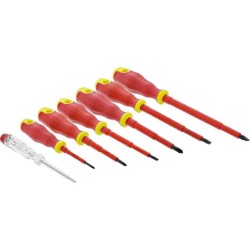 Buy 43007C SCREWDRIVER SET 7 pcs. INCL. VOLTAGE TESTER, INLINE in Cyprus, Nicosia, Limassol, Larnaka, Pafos