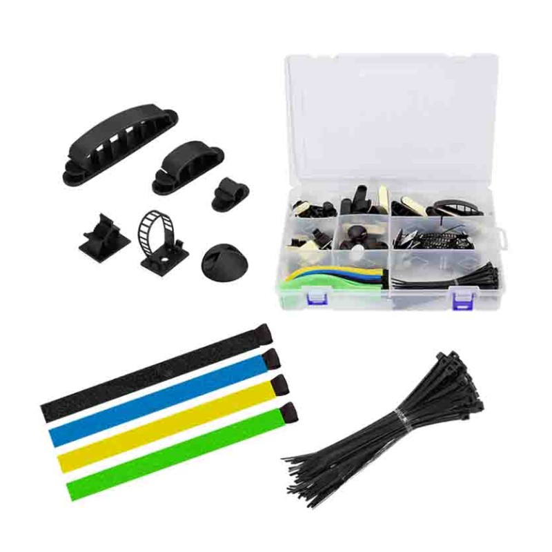 Buy KAB0084 CABLE ORGANIZER SET IN A BOX, 8 ITEMS, 128pcs. MIXED COLOR, LOGILINK in Cyprus, Nicosia, Limassol, Larnaka, Pafos