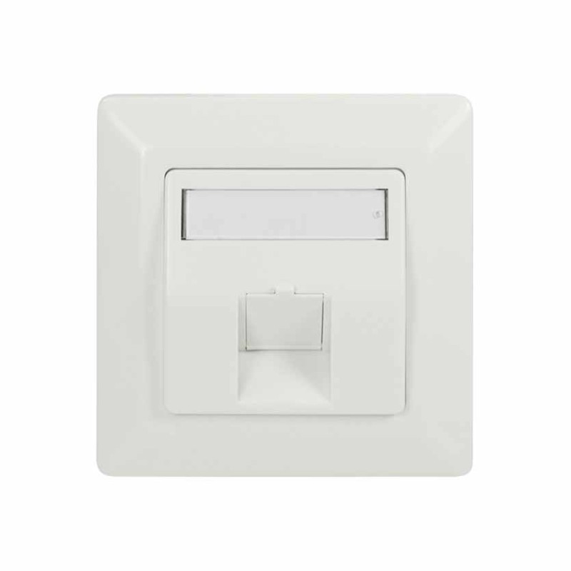 Buy NK4027 FACEPLATE FOR 1 KEYSTONE JACK 45° OUTLET PURE WHITE, LOGILINK in Cyprus, Nicosia, Limassol, Larnaka, Pafos