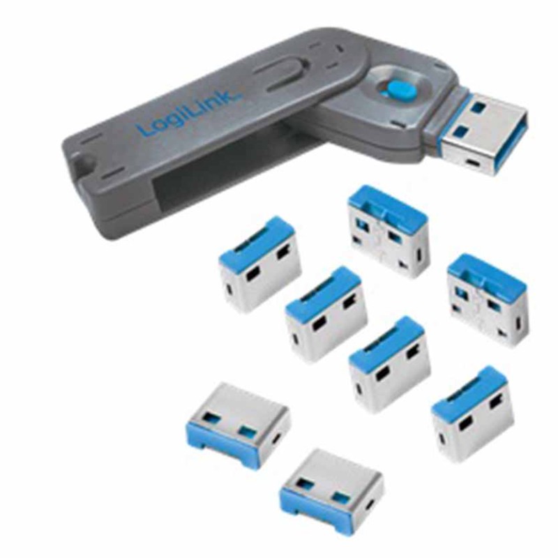 Buy AU0045 USB PORT BLOCKER (1xKEY & 8xLOCKS) LOGILINK in Cyprus, Nicosia, Limassol, Larnaka, Pafos