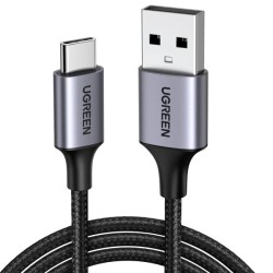 Buy 60128 USB TYPE- C 2m BLACK CHARGING CABLE 3A UGREEN in Cyprus, Nicosia, Limassol, Larnaka, Pafos