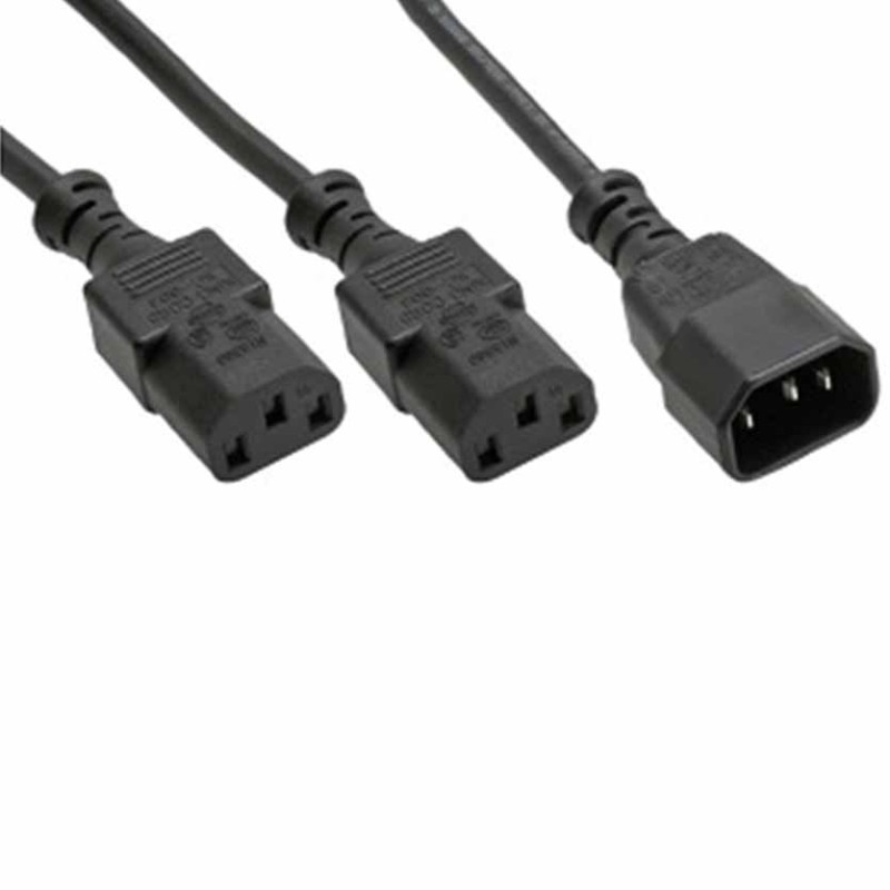 Buy 16633 Y-CABLE POWER 1xC14 TO 2xC13 1.8m INLINE in Cyprus, Nicosia, Limassol, Larnaka, Pafos
