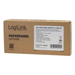Buy NP0017 CAT.6 PATCH PANEL 12 PORT SHIELDED, DESKTOP, BLACK, LOGILINK in Cyprus, Nicosia, Limassol, Larnaka, Pafos