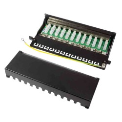 Buy NP0017 CAT.6 PATCH PANEL 12 PORT SHIELDED, DESKTOP, BLACK, LOGILINK in Cyprus, Nicosia, Limassol, Larnaka, Pafos