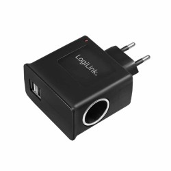 Buy PA0046 SOCKET ADAPTER 2x USB PORTS + CIGARETTE LIGHTER SOCKET LOGILINK in Cyprus, Nicosia, Limassol, Larnaka, Pafos