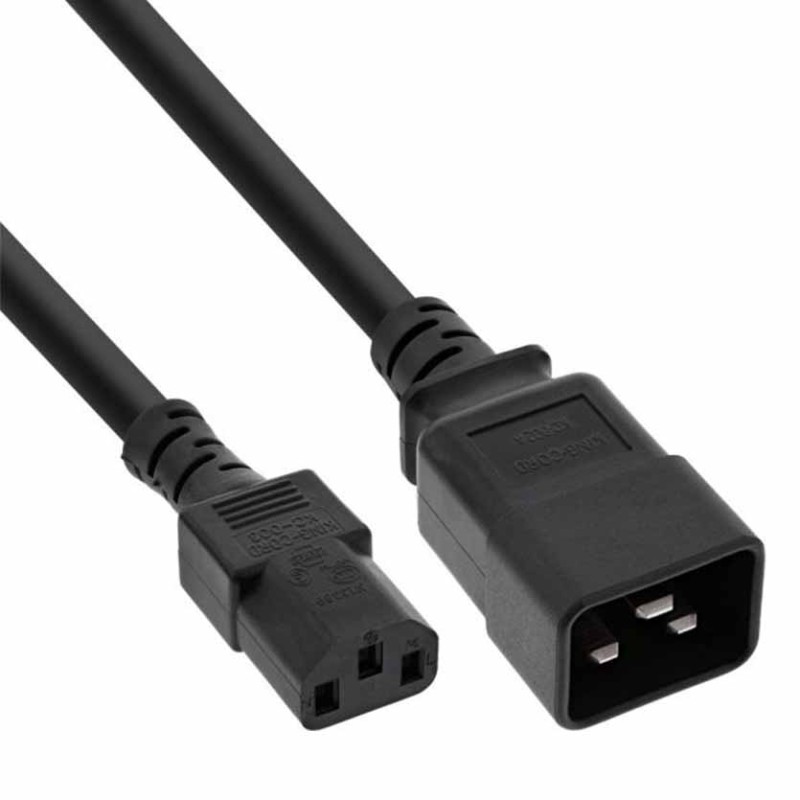Buy 16659D 2m POWER ADAPTER CABLE C20 TO C13 max.10A,3x1,5mm2 INLINE in Cyprus, Nicosia, Limassol, Larnaka, Pafos