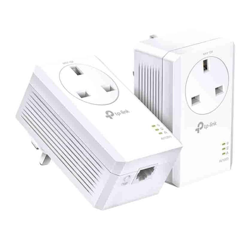 Buy TL-PA7017P KIT AV1000 GIGABIT PASSTHROUGH POWERLINE STARTER KIT TP-LINK in Cyprus, Nicosia, Limassol, Larnaka, Pafos