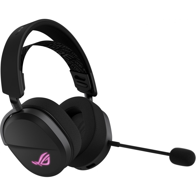 ASUS ROG Pelta - Gaming Headset - Black, Dual-Wireless (2.4GHz+Bluetooth), USB-C, Multicolor RGB