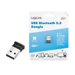 BT0066 BT 5.3 DONGLE, USB-A, UP TO 20m RANGE, WITH LED, LOGILINK — Buy in Cyprus with Fast Delivery