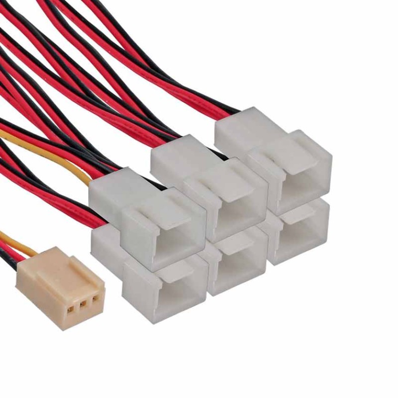 33436 FAN ADAPTER Y-CABLE 3-PIN MOLEX TO 6x 3-PIN F M INLINE — Buy in Cyprus with Fast Delivery