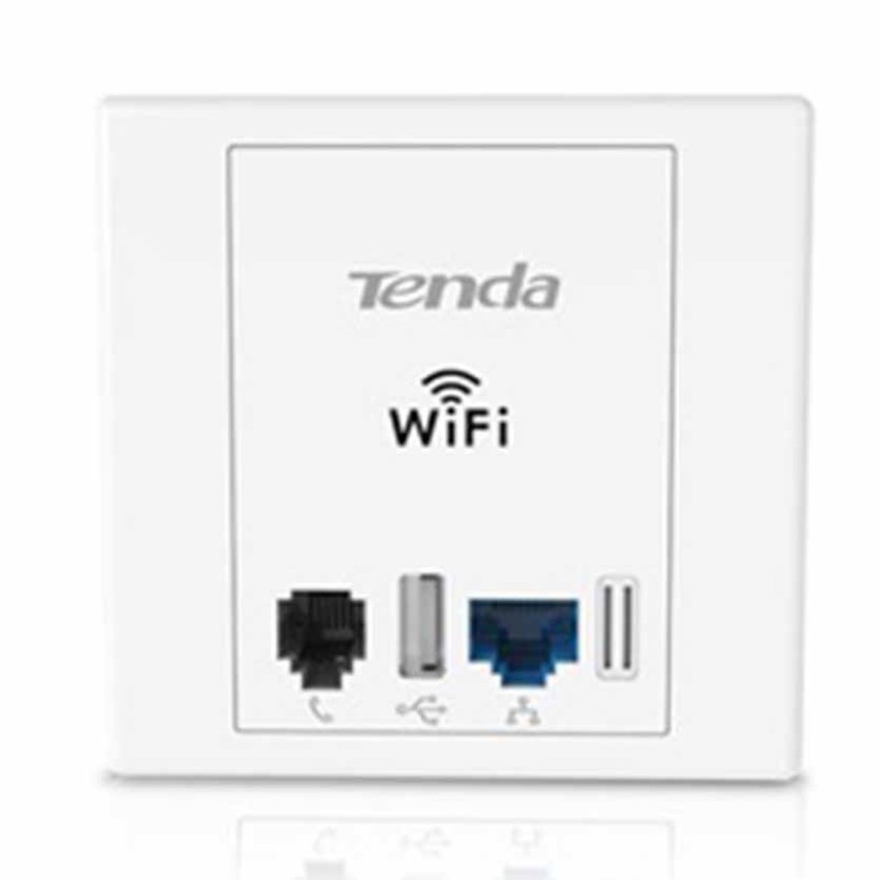 W6 ACCESS POINT TENDA WIRELESS N300 WALL PLATE — Buy in Cyprus with Fast Delivery