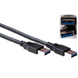 SB3013 2m USB3.0 A-A M M CABLE BLACK ACT — Buy in Cyprus with Fast Delivery
