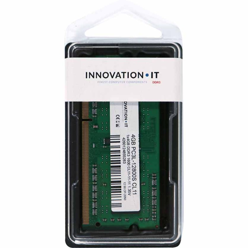 RAM 4260124855283 1600MHZ 4GB DDR3L SODIMM CL11 1.35V INNOVATION — Buy in Cyprus with Fast Delivery