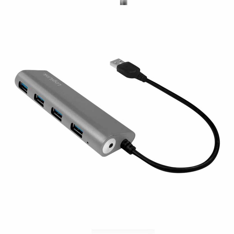 UA0307 HUB USB3.0 4-PORT WITH ALUMINUM CASING, LOGILINK — Buy in Cyprus with Fast Delivery