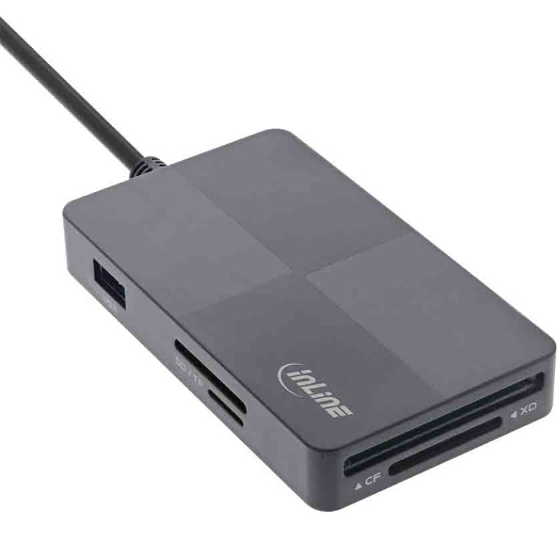 Buy 66772F MULTI CARD READER USB3.2 USB-A FOR SD TF MS XD CF 3-PORT DUAL INLINE in Cyprus, Nicosia, Limassol, Larnaka, Pafos