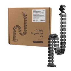 Buy KAB0092 FLEXIBLE VERTICAL CABLE ORGANIZER CLAMP-ON 1347x129mm, BLACK, LOGILINK in Cyprus, Nicosia, Limassol, Larnaka, Pafos