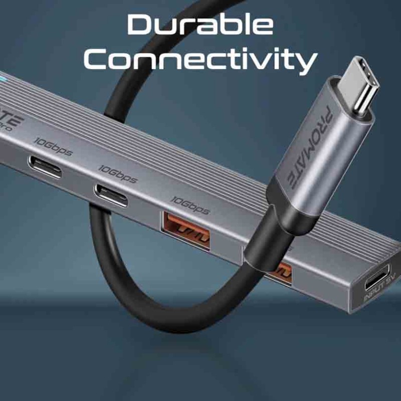 Buy LITEHUB-PRO MULTI-PORT USB-C HUB DATA, 10GBPS PROMATE in Cyprus, Nicosia, Limassol, Larnaka, Pafos