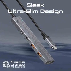 Buy LITEHUB-PRO MULTI-PORT USB-C HUB DATA, 10GBPS PROMATE in Cyprus, Nicosia, Limassol, Larnaka, Pafos