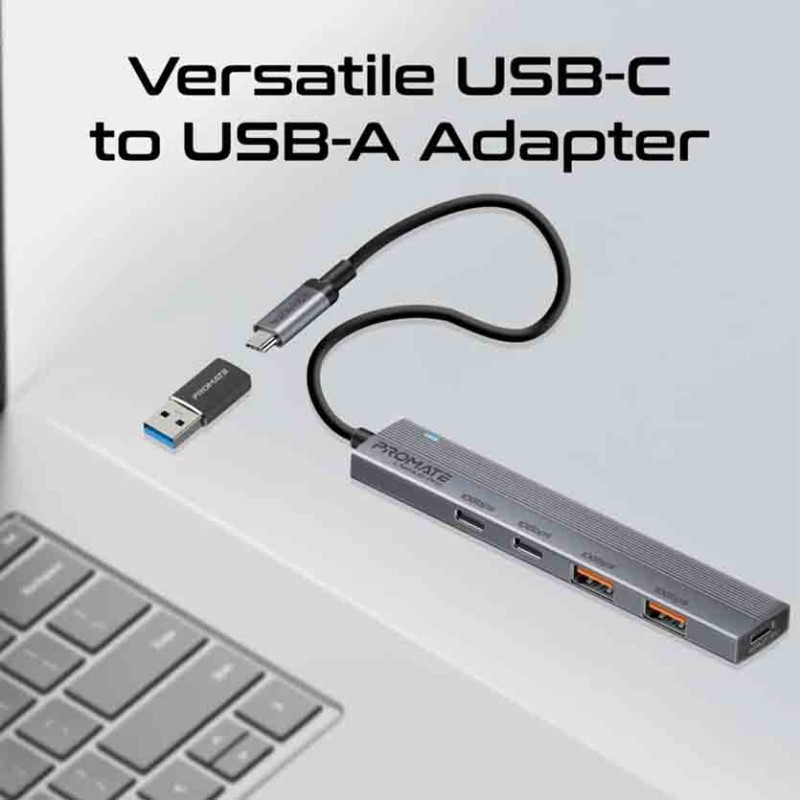 Buy LITEHUB-PRO MULTI-PORT USB-C HUB DATA, 10GBPS PROMATE in Cyprus, Nicosia, Limassol, Larnaka, Pafos