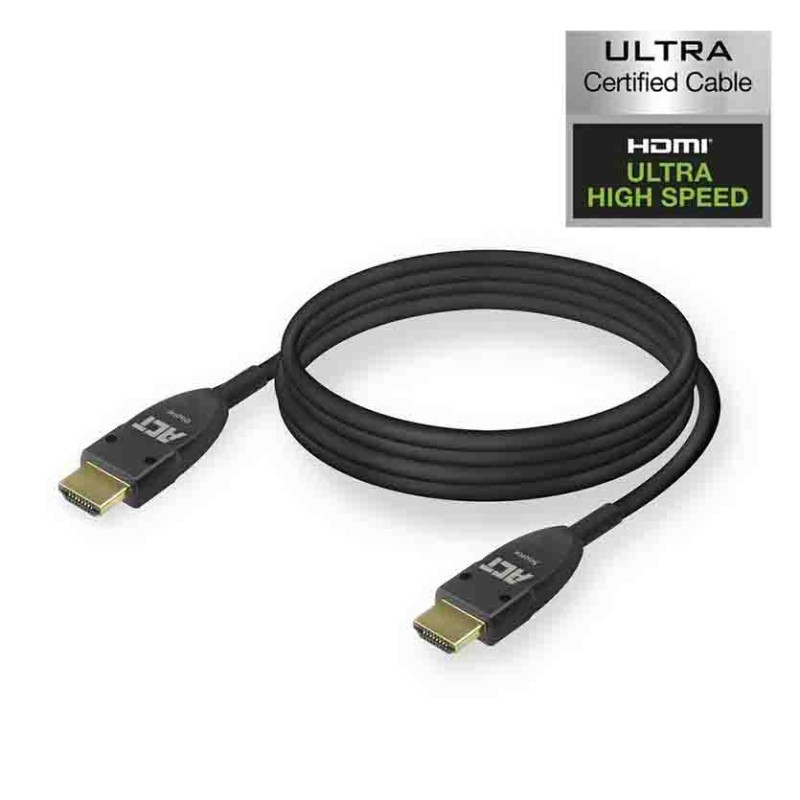 Buy AK4143 15m HDMI 8K ULTRA HIGH SPEED CERTIFIED ACTIVE OPTICAL CABLE v2.1 HDMI-A M M , ACT in Cyprus, Nicosia, Limassol, Larna