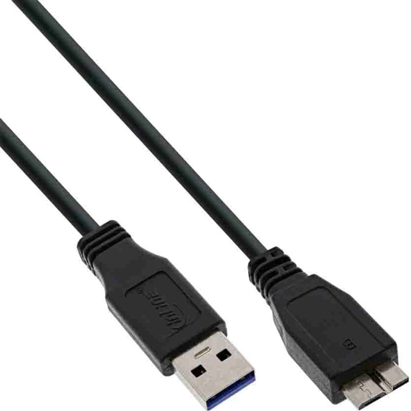 35415 1.5m USB3.2 GEN1 CABLE TYPE A MALE TO MICRO B MALE BLACK INLINE — Buy in Cyprus with Fast Delivery