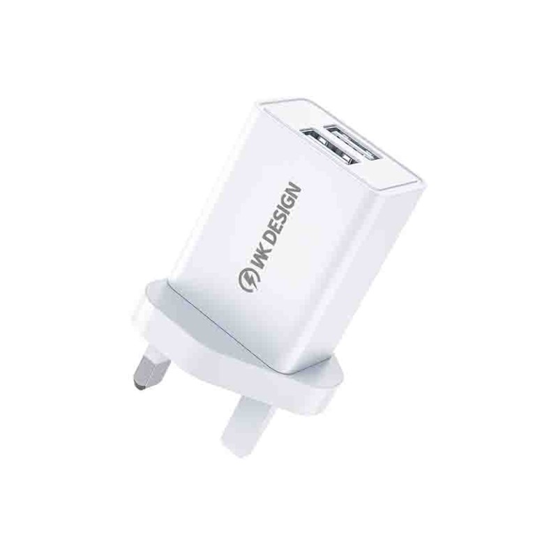 Buy WP-U119 DUAL USB UK CHARGER 10W WHITE WK in Cyprus, Nicosia, Limassol, Larnaka, Pafos
