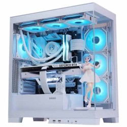 Buy 4503 WHITE FULL TOWER 40SERIES GPU DOUBLE TEMPERED GLASS GAMING PC CASE SAMA in Cyprus, Nicosia, Limassol, Larnaka, Pafos