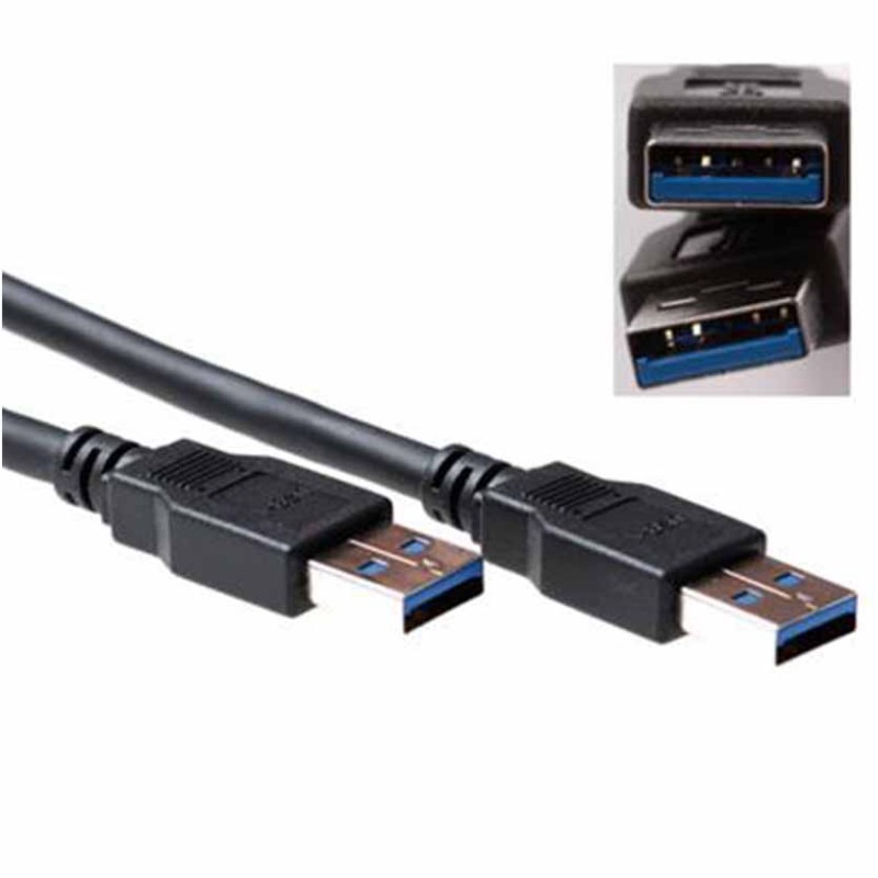 Buy SB0001 3m USB3.0 A-A M M CABLE BLACK ACT in Cyprus, Nicosia, Limassol, Larnaka, Pafos