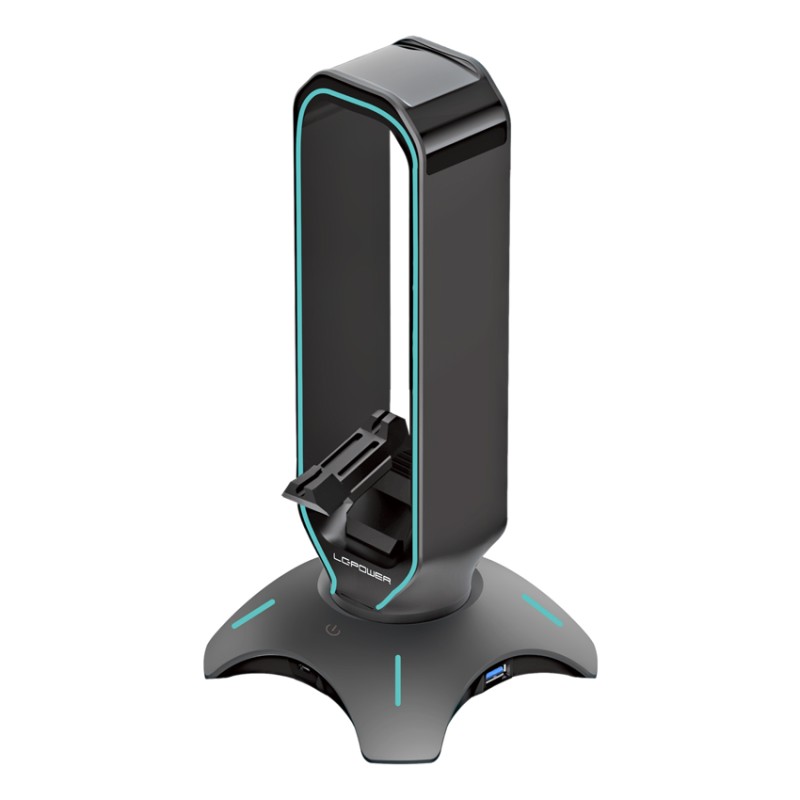 Buy LC-HUB-HEAD-BUNGEE USB HUB & HEADPHONE HOLDER LC-POWER in Cyprus, Nicosia, Limassol, Larnaka, Pafos